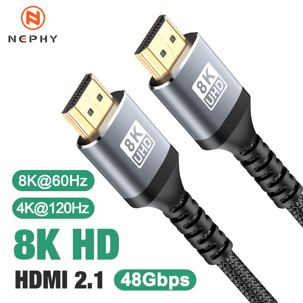 Hdmi 2.1 Cable 8K 60Hz 48Gbps Earc - 8K HDMI 2.1-kabel, 48 Gbps, 8K