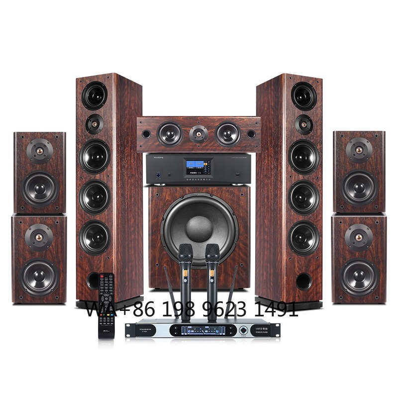 Home Theater System 7.1 Surround Sound - 7.1 Tower Home Theatersysteem Houten Surround