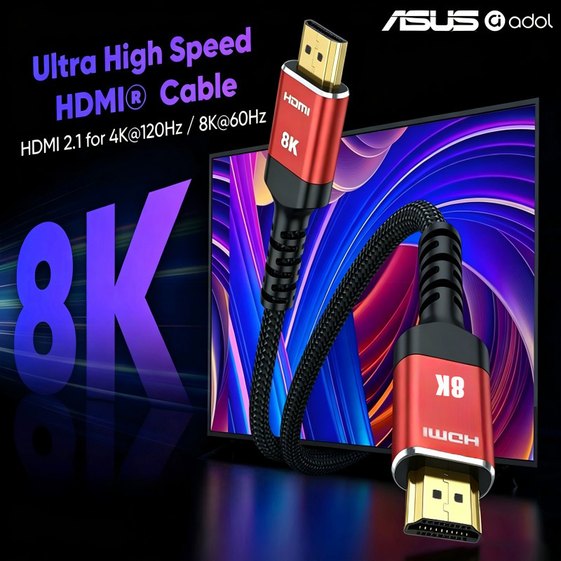 Hdmi 2.1 Cable 8K 60Hz 48Gbps Earc - ASUS 48 Gbps HDMI 2.1-kabel voor