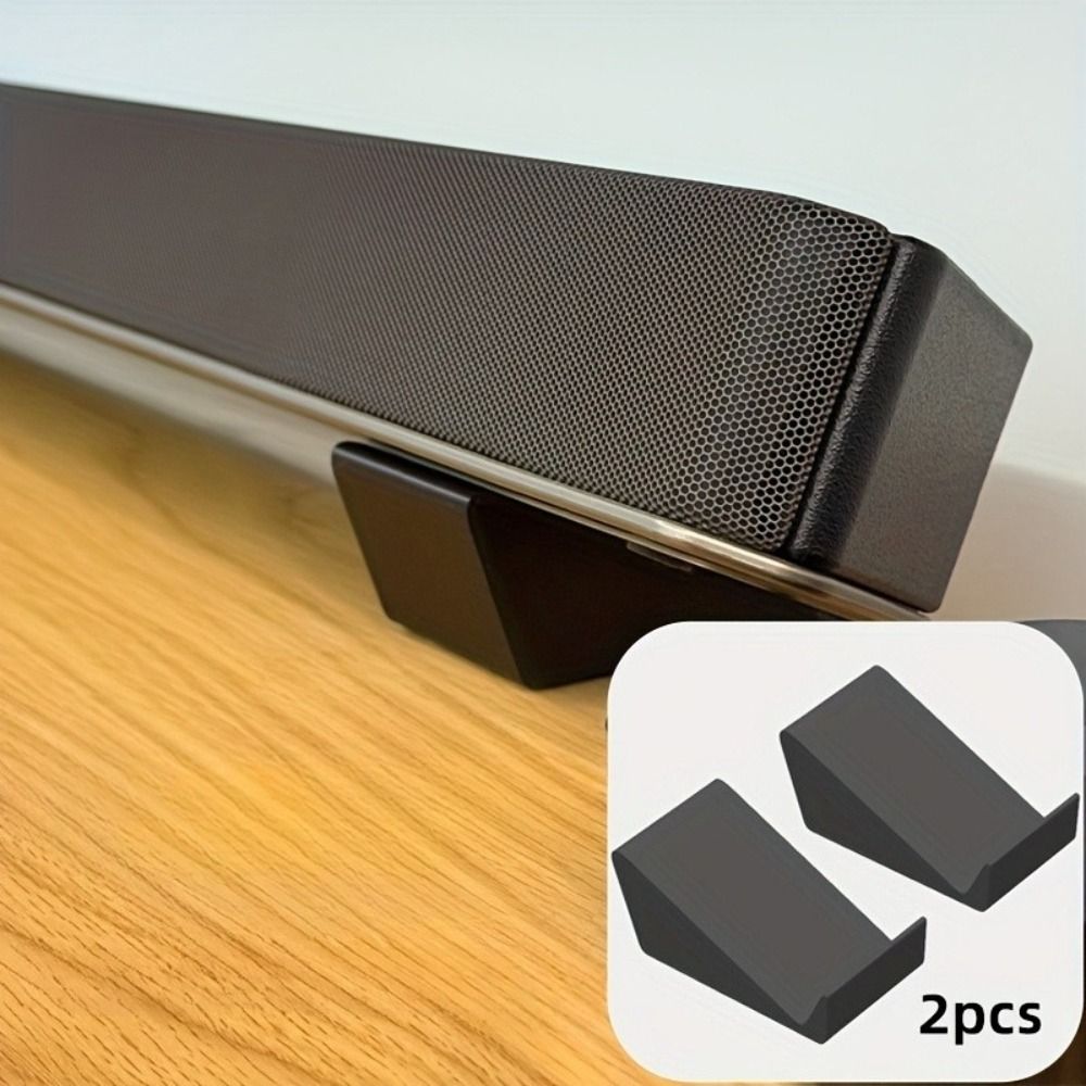 Soundbar Wall Mount Bracket Universal - 2 stuks hoogwaardige verhoogde hoek soundbar-standaardbasis