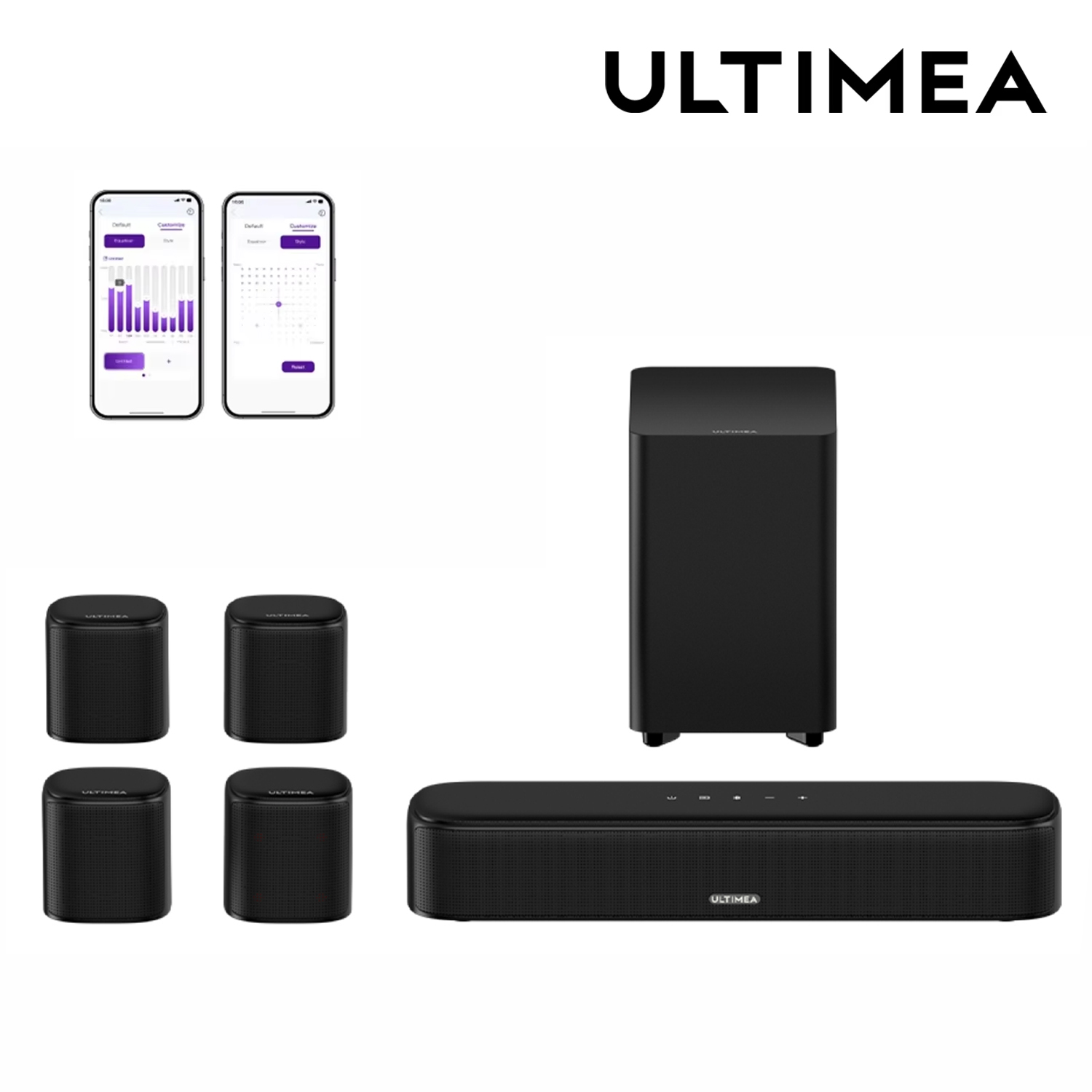 Home Theater System 7.1 Surround Sound - ULTIMEA 7.1-kanaals soundbar-systeem voor tv met