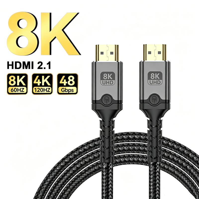 Hdmi 2.1 Cable 8K 60Hz 48Gbps Earc - 8K HDMI 2.1 Kabel Man naar