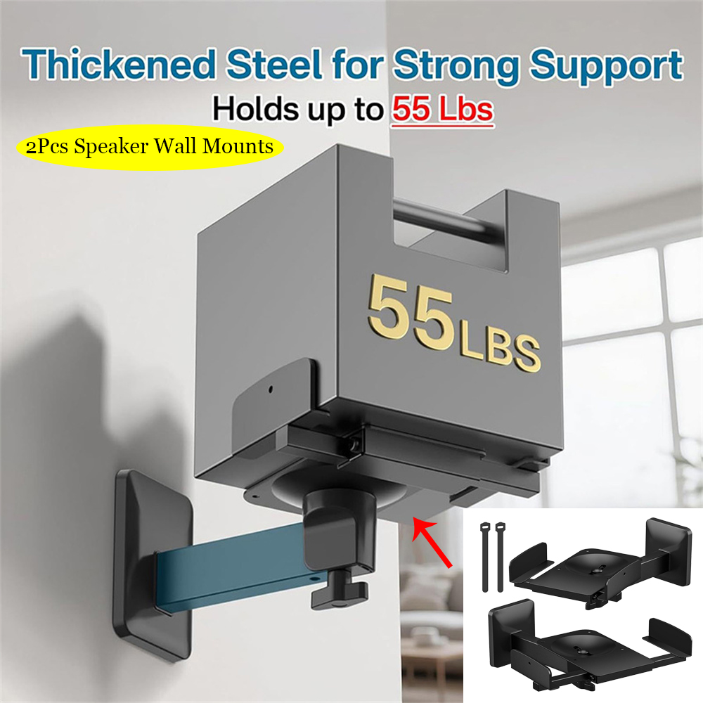 Speaker Wall Ceiling Mount Bracket - Dubbele Klem Luidspreker Muurbevestiging Surround Sound