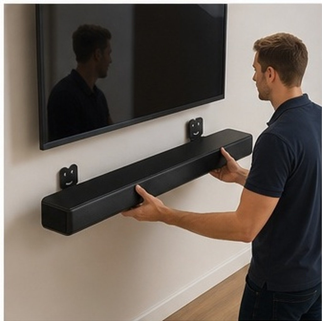 Soundbar Wall Mount Bracket Universal - 2 stuks wandbeugel voor soundbar, verstelbare