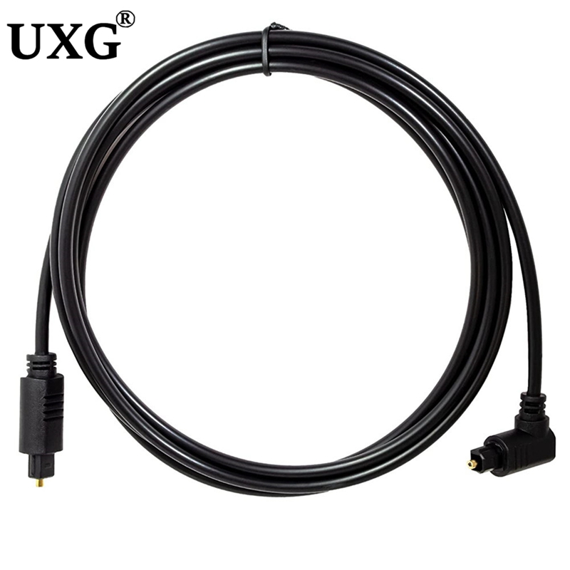 Optical Audio Cable Toslink Gold Plated - 90 Graden Digitale Optische Audio Kabel