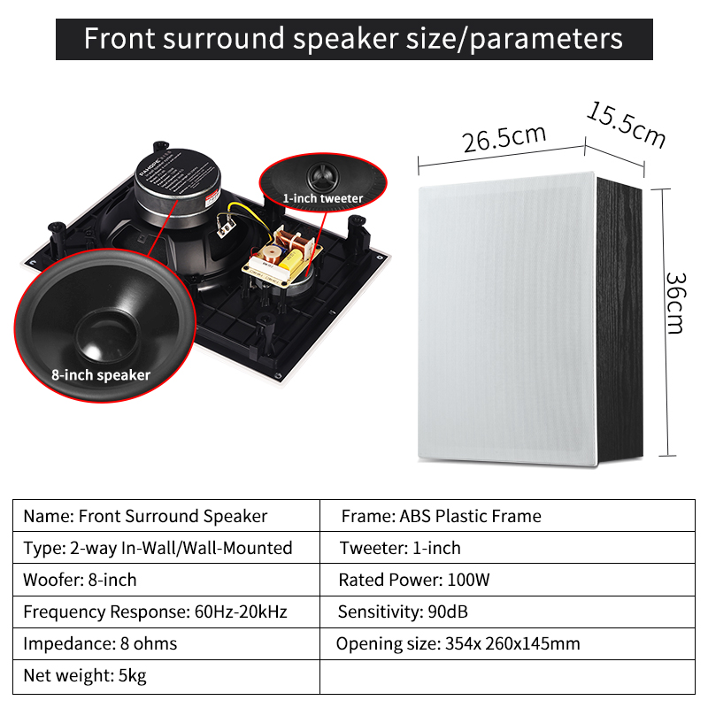 7.1 Inbouw Home-Theatersysteem - Home Theater System 7.1 Surround Sound recensie en prijs