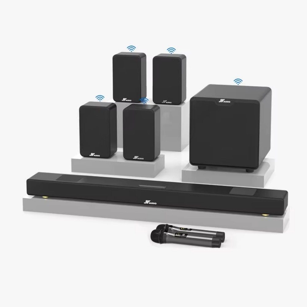 Subwoofer en 2 paar surround s - Home Theater System 7.1 Surround Sound recensie en prijs
