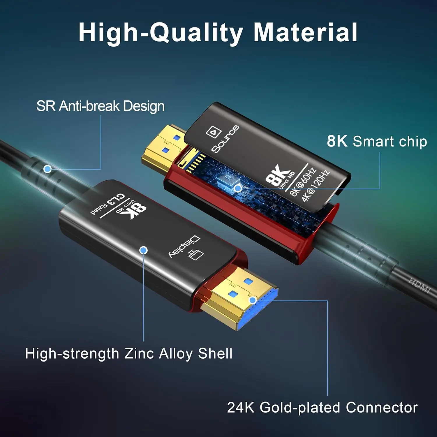 8K@60Hz 4K@120Hz HDMI 2.1 glas - Hdmi 2.1 Cable 8K 60Hz 48Gbps Earc recensie en prijs