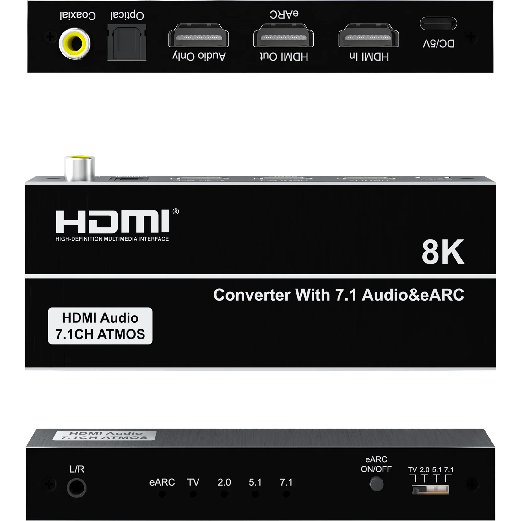 8K HDMI Audio Extractor 4K@120 - Dolby Atmos Soundbar Hdmi Earc recensie en prijs