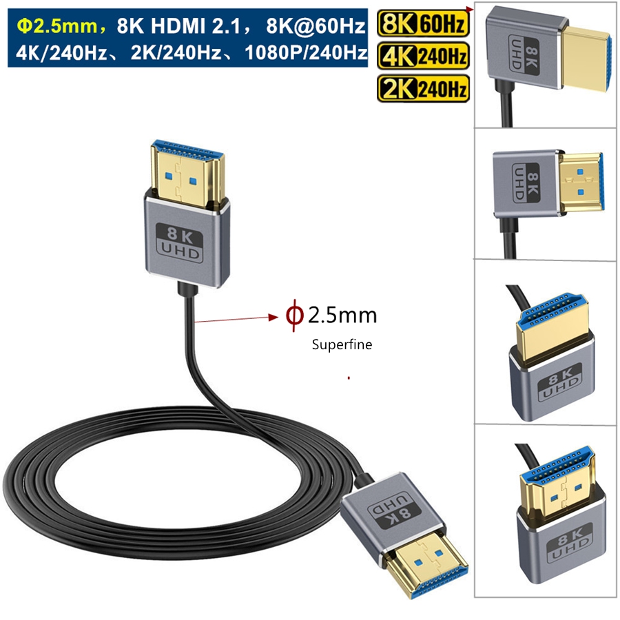 Coaxiale HDMI 8K HDMI 2.1-kabe - Hdmi 2.1 Cable 8K 60Hz 48Gbps Earc recensie en prijs