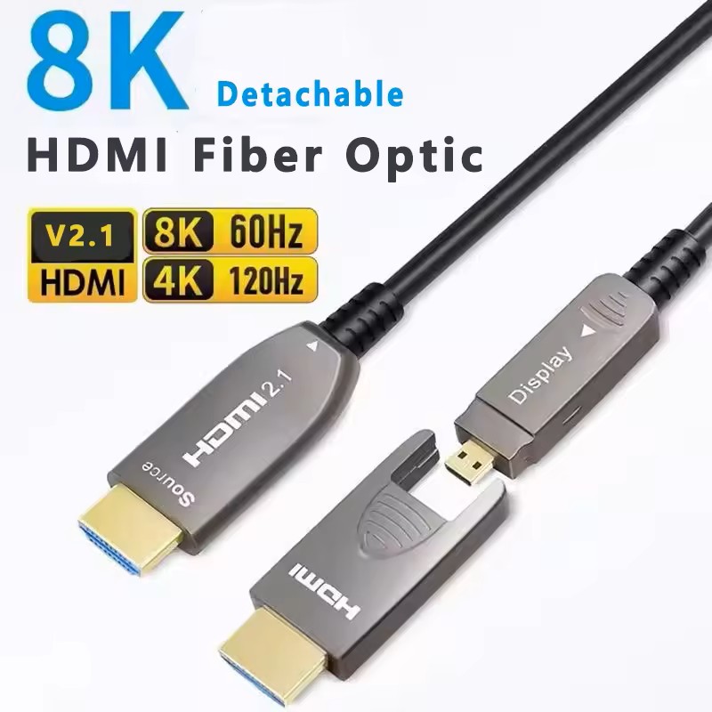 8K afneembare optische vezel H - Hdmi 2.1 Cable 8K 60Hz 48Gbps Earc recensie en prijs