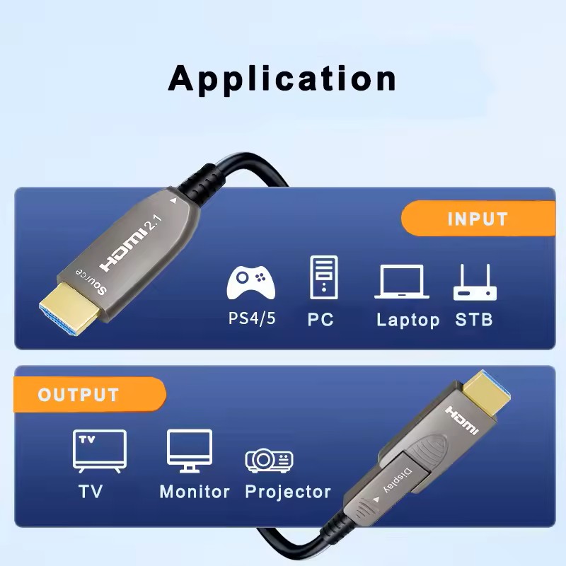 8K afneembare optische vezel H - Hdmi 2.1 Cable 8K 60Hz 48Gbps Earc recensie en prijs