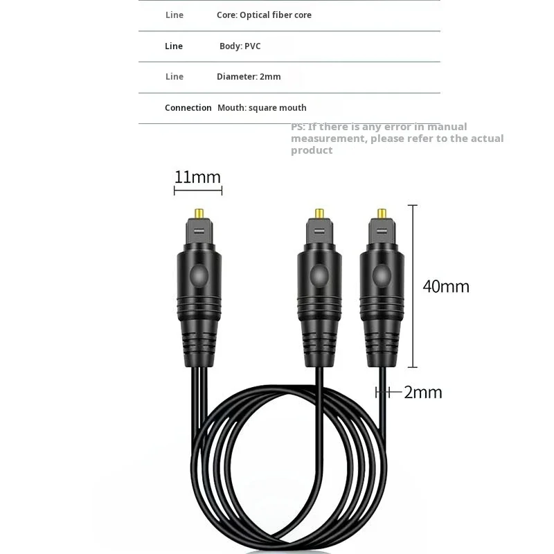 Een Tot Twee Spdif Digitale Op - Optical Audio Cable Toslink Gold Plated recensie en prijs