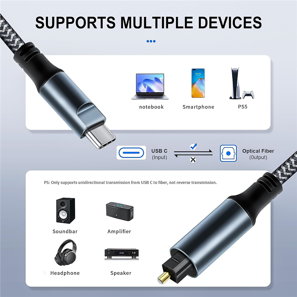 USB Type C naar optische SPDIF - Optical Audio Cable Toslink Gold Plated recensie en prijs