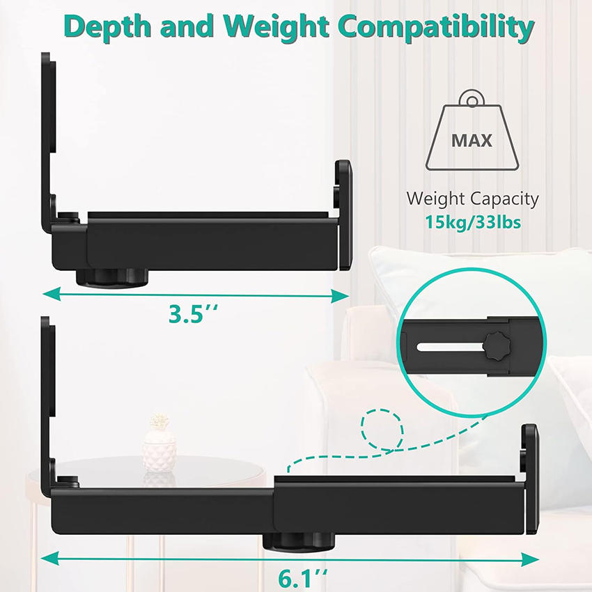 1 paar universele verstelbare  - Soundbar Wall Mount Bracket Universal recensie en prijs