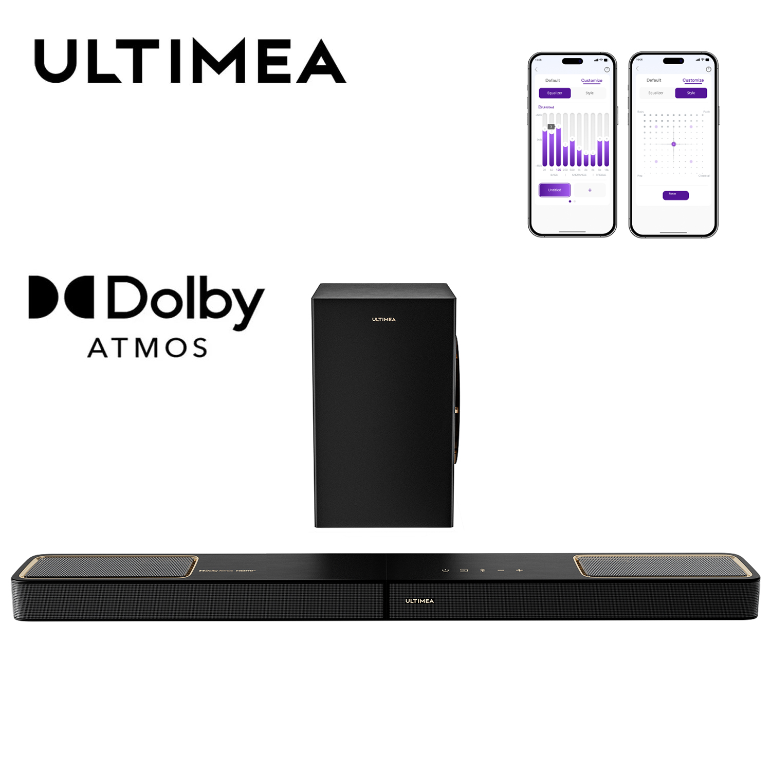 ULTIMEA 3.1.2ch Soundbar met D - Dolby Atmos Soundbar Hdmi Earc recensie en prijs