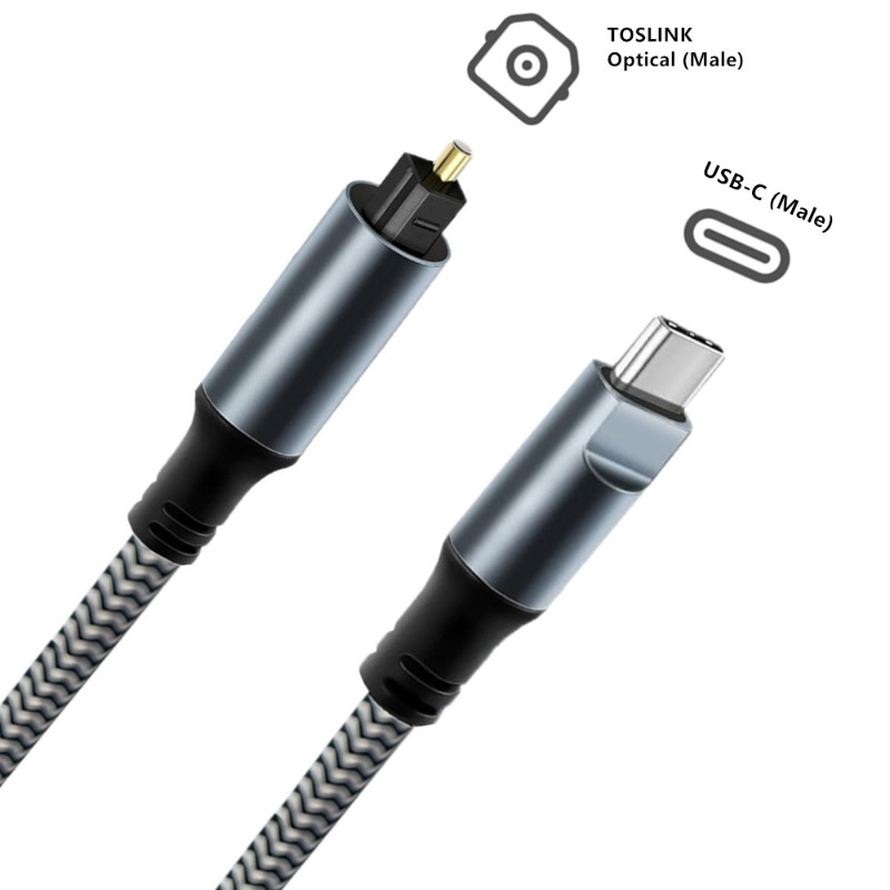 Gevlochten USB C naar optische - Optical Audio Cable Toslink Gold Plated recensie en prijs